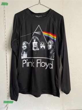 Pink Floyd Black Long Sleeve Activewear Shirt